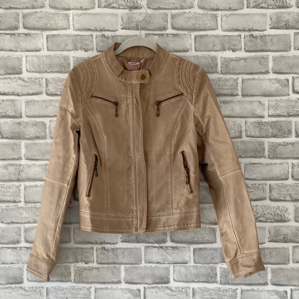 Lavand Faux Leather Jacket